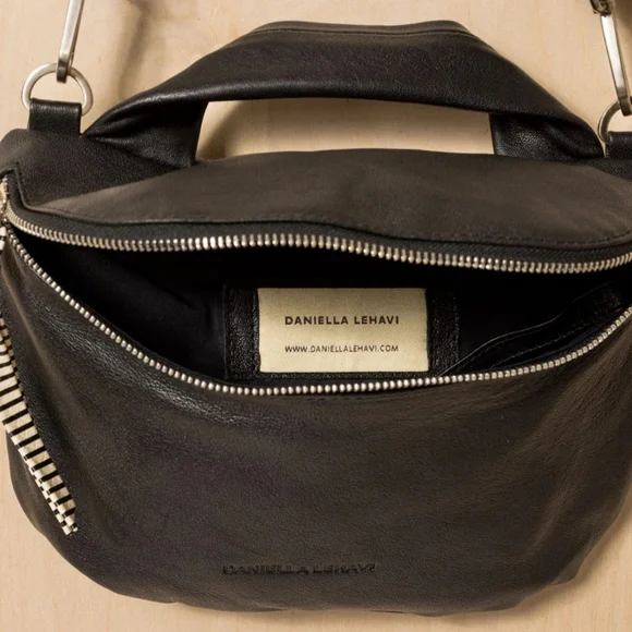 Daniella Lehavi Iconic Mia Crossbody Genuine Leather Bag - Picture 5 of 14